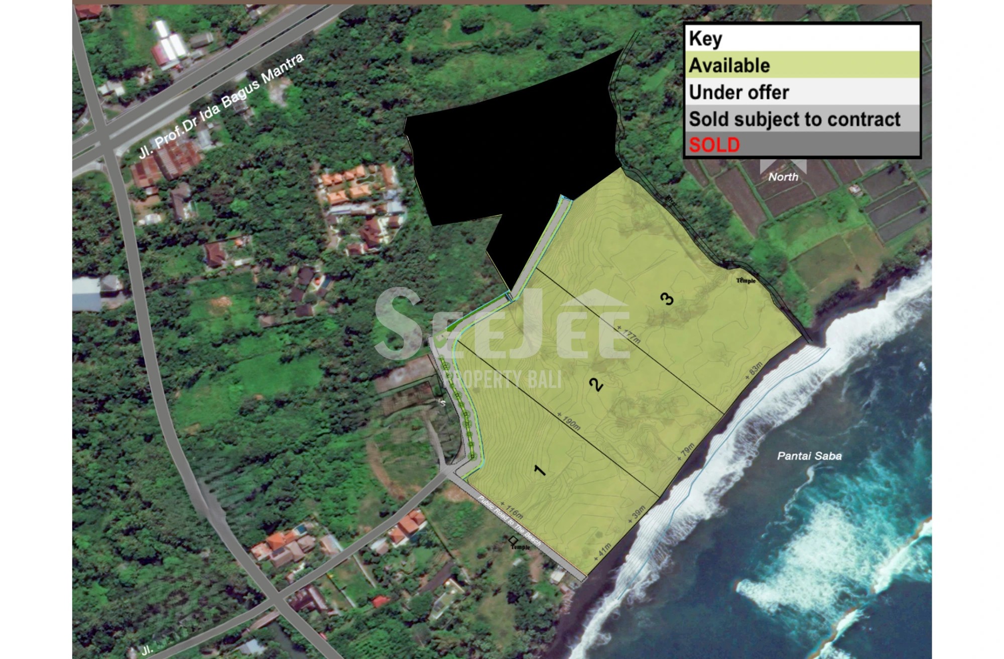 ABSOLUTE OCEANFRONT IN SABA — DIRECTLY FACING THE SEA - SLFG035