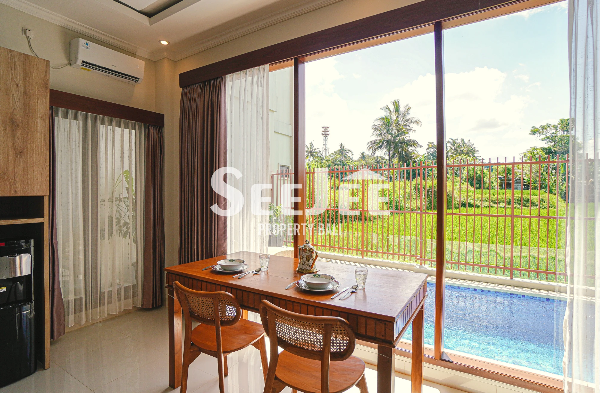 RARE FIND: Freehold 2BR Modern-Classic Villa with Uninterrupted Rice Field Views - SVFU065